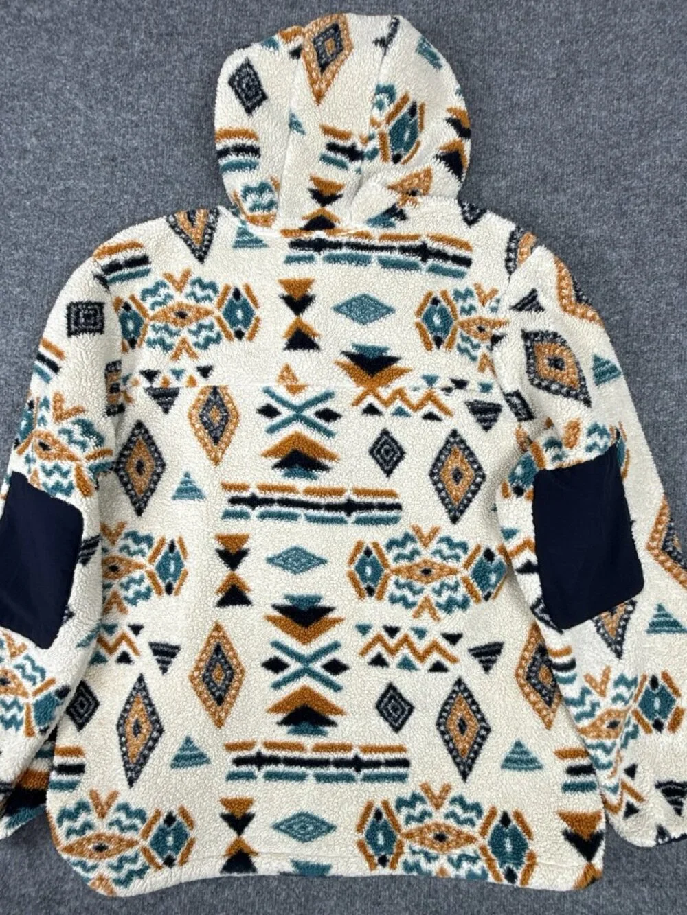 The North Face Campshire Sherpa Hoodie Aztec Print Men's XXL Fleece Pullover